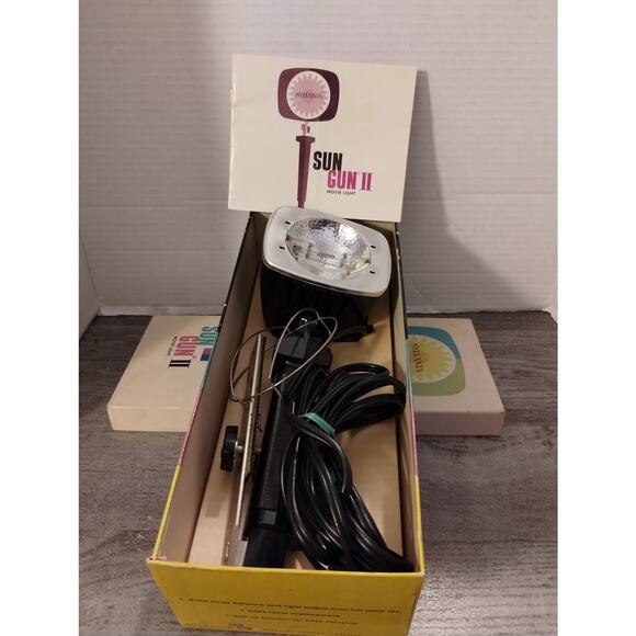 Sylvania Sun Gun II Movie Light Original Box SG-55